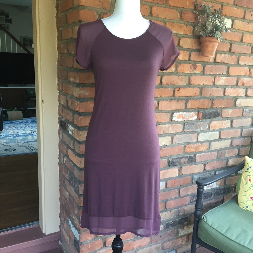Basic Purple T-shirt Dress